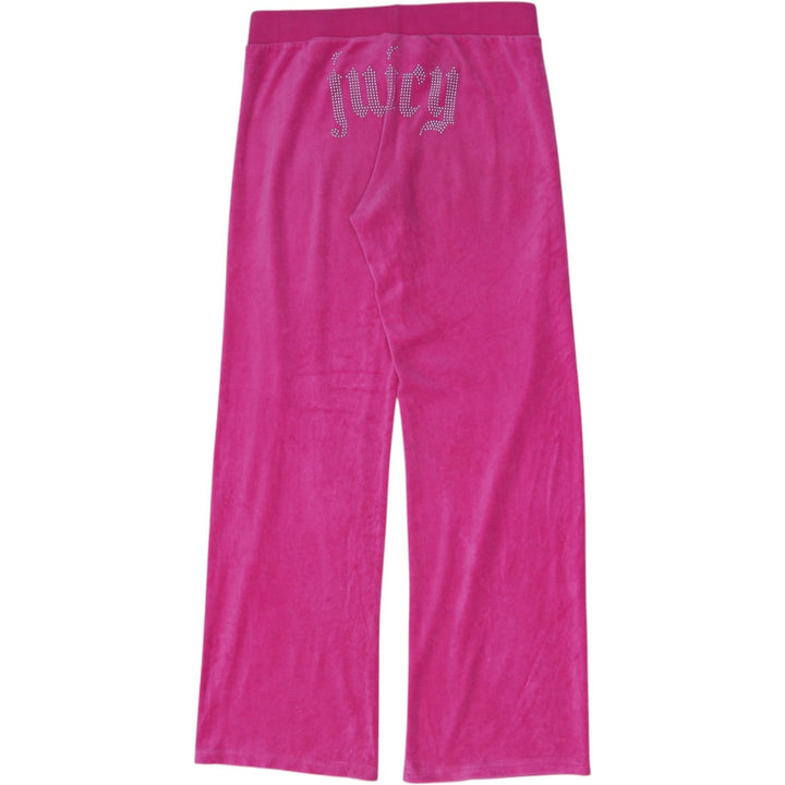 Ladies Juicy Couture Velour Flare Track Pants Size M
