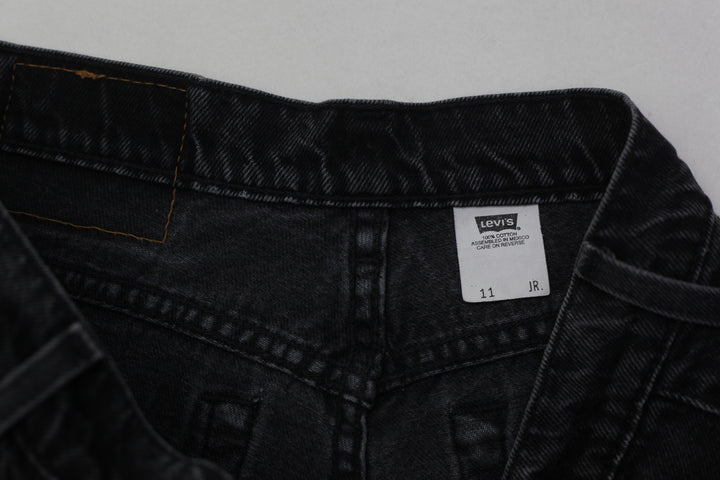 Vintage Ladies Levi Strauss Black Denim Shorts | Migration_Shorts UAENAT20 - Detail View | Fashion Rerun