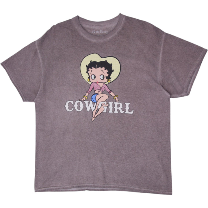 Mens Betty Boop Western Cowgirl T Shirt Size XL