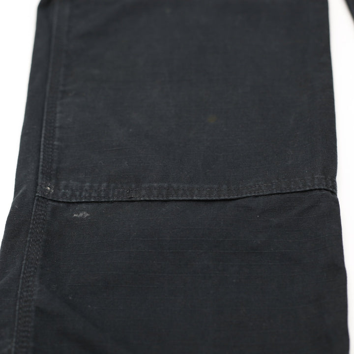 Mens Carhartt Black Canvas Loose Fit Utility Cargo Workwear Pants Size 36x32