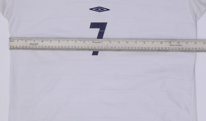 Mens 2004 Umbro England Soccer Beckham #7 Jersey