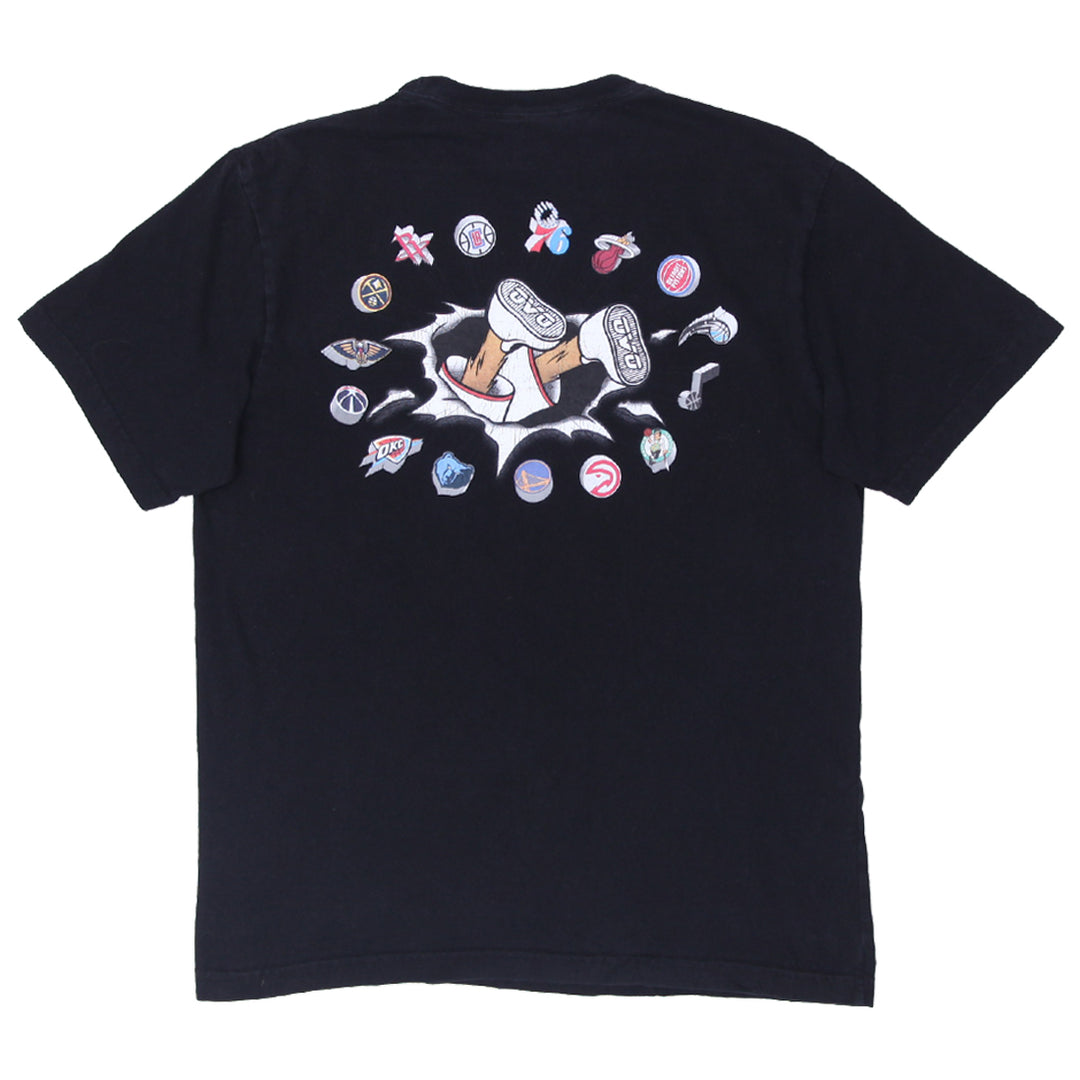 Mens OVO x NBA Mascot T-Shirt Black - Fashion Rerun Vintage Migration_T-Shirt