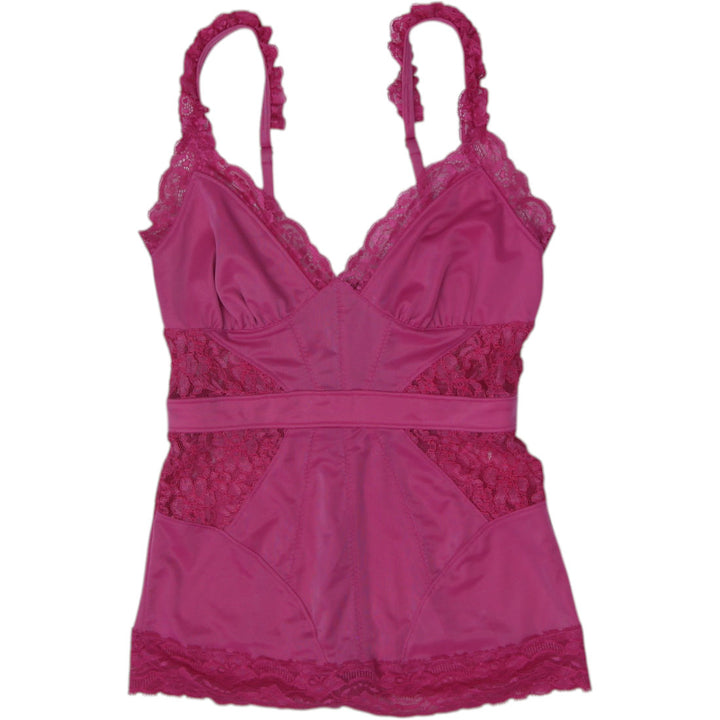 Y2K Ladies Marciano Sheer Lace Inset Camisole Top Size XS