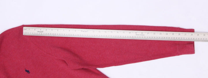 Mens Polo Ralph Lauren Quarter Zip Red Knitted Sweater XL | Migration_Knitwear & Sweaters - View 7 | Fashion Rerun