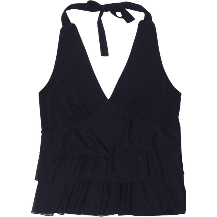Y2K Ladies Suzy Shier Black Halter Neck Top