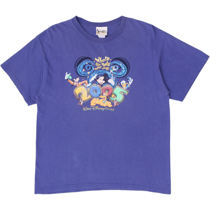Vintage Mens Walt Disney World "Where the Party Never Ends!" 2005