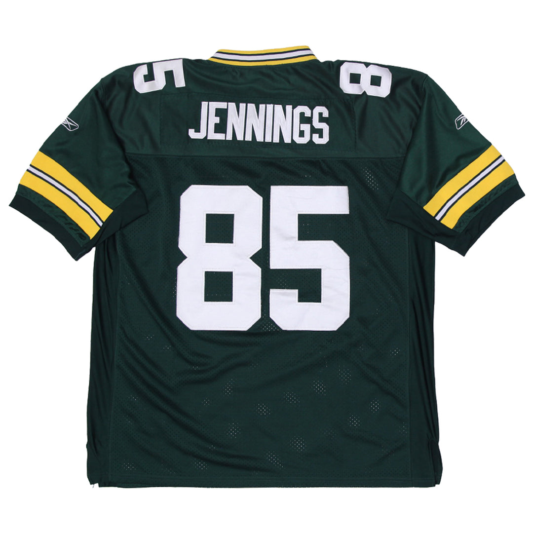 Mens Reebok Green Bay Packers NFL Greg Jennings #85 Super Bowl Jersey