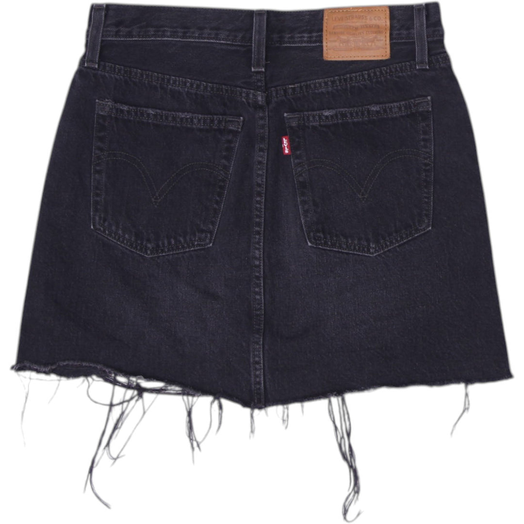 Y2K Ladies Levis Distressed Denim Skirt Size 26
