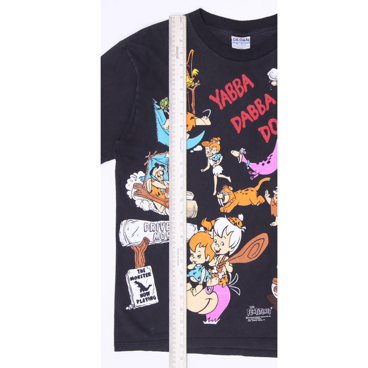 Vintage 90s The Flintstones All Over Print T Shirt Yabba Dabba Doo Heavyweight L