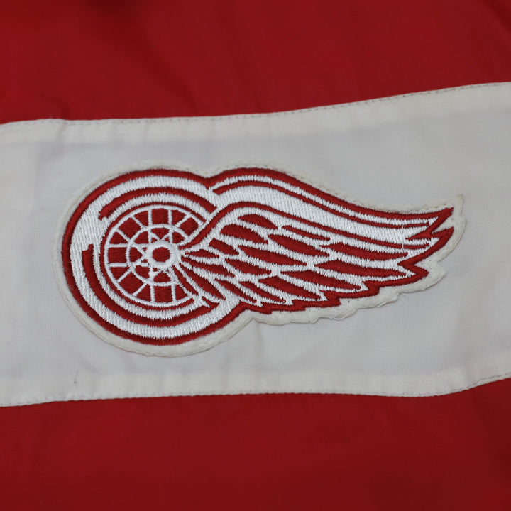 Vintage 90s Detroit Red Wings Bomber Jacket NHL Hockey Shain of Canada XL | Migration_Jackets - Detail View | Fashion Rerun