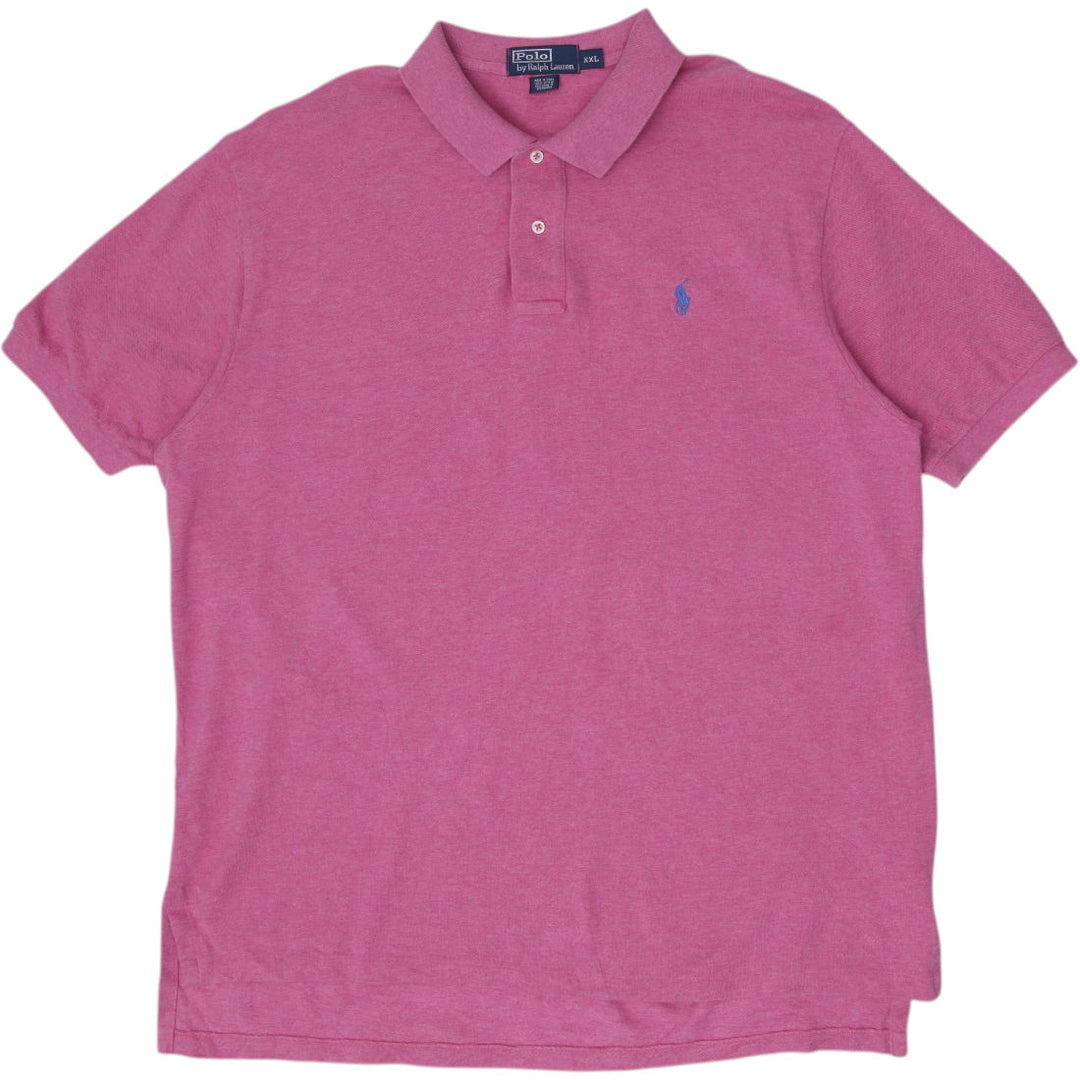 Mens Polo Ralph Lauren Polo T-Shirt Pink Cotton Casual Logo Size XXL