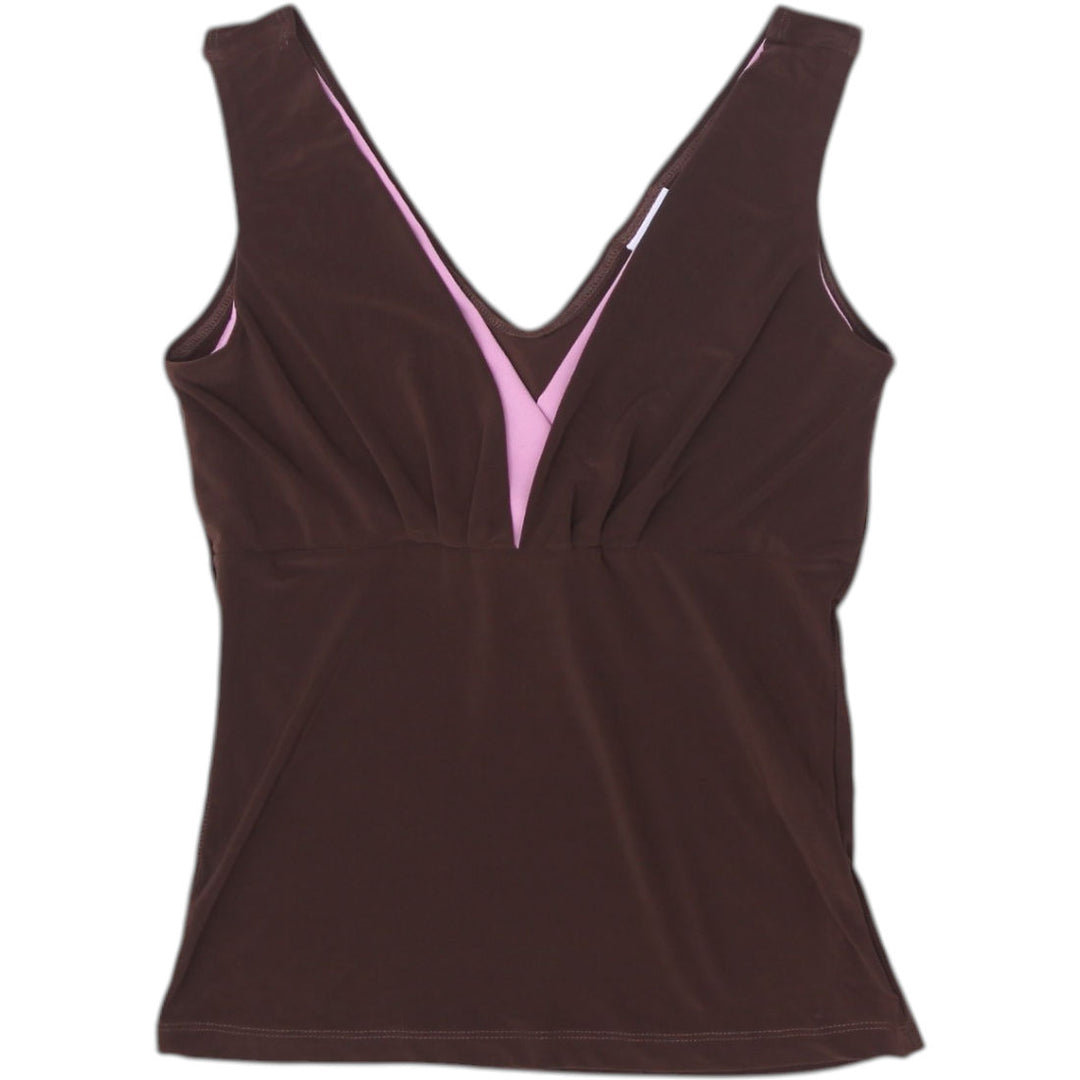 Y2K Ladies V-Neck Sleeveless Tank Top Size L | Migration_Y2K Tops | Fashion Rerun