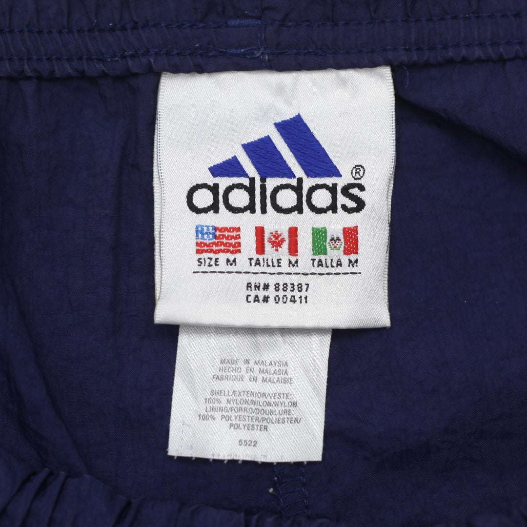 Vintage Adidas Embroidered White Stripes Nylon Shorts - Fashion Rerun Vintage Migration_Shorts