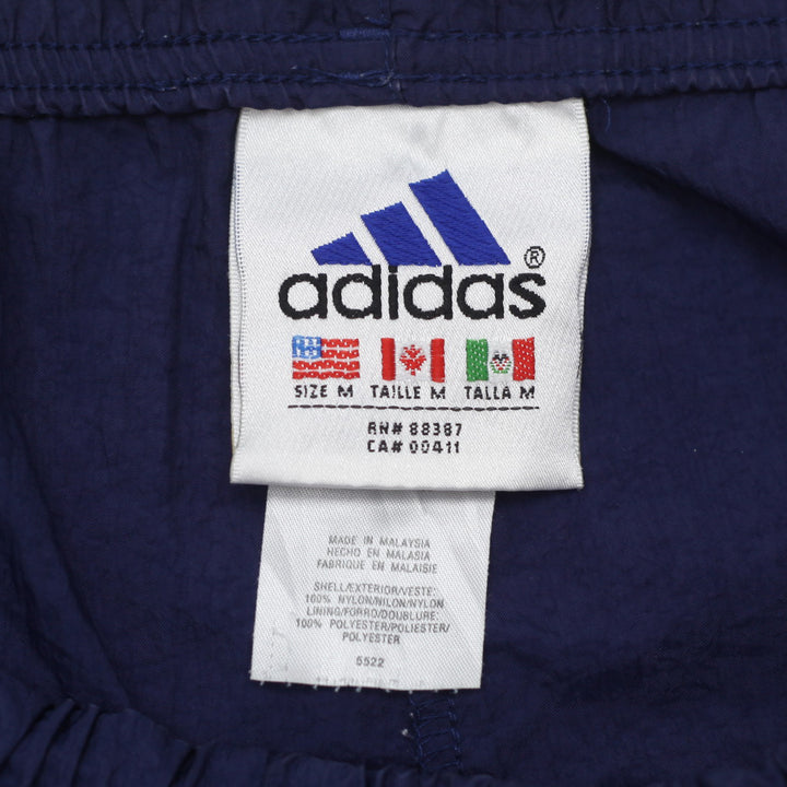 Vintage Adidas Embroidered White Stripes Nylon Shorts - Fashion Rerun Vintage Migration_Shorts