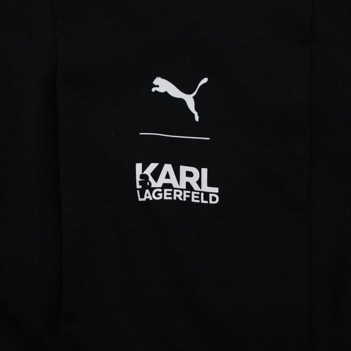 Ladies Puma Karl Lagerfeld Crop Quarter Zip Pullover Hoodie
