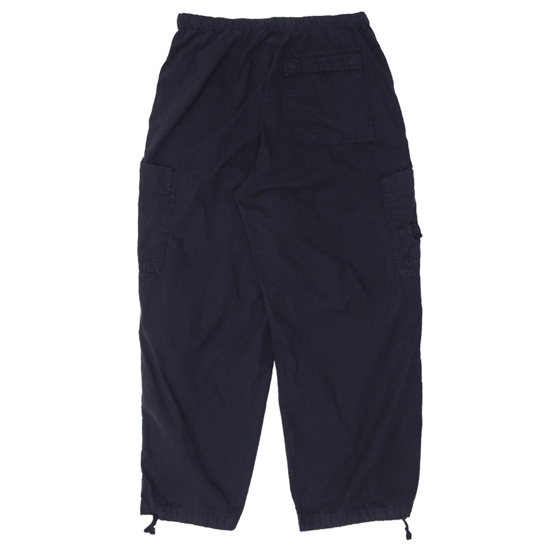 Mens Jaded Drawstring Black Cargo Pants - Fashion Rerun Vintage Migration_Pants