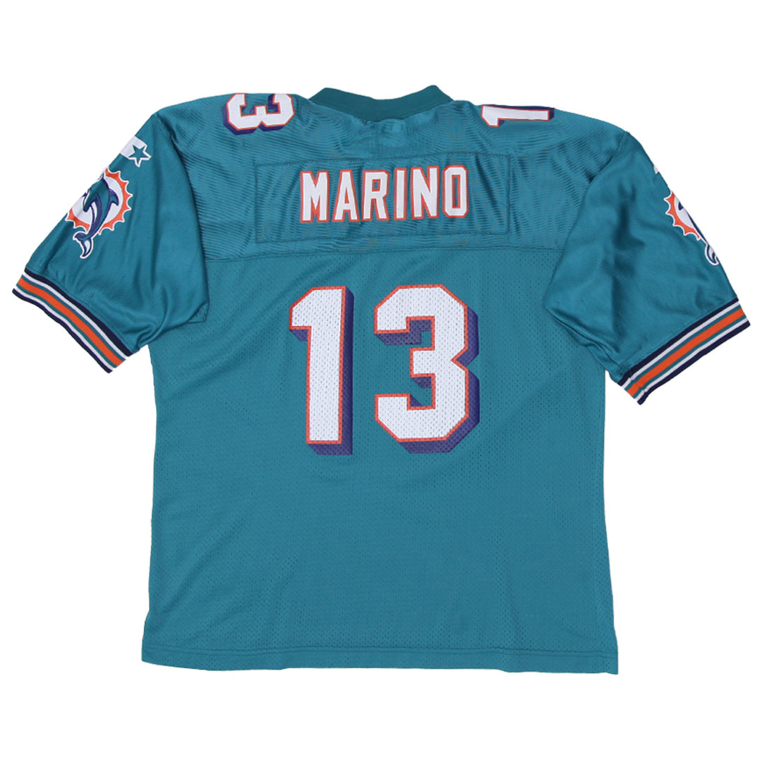 Vintage Starter Miami Dolphins Marino # 13 Football Jersey Size XL, Boys Youth - Fashion Rerun Vintage Migration_Jersey