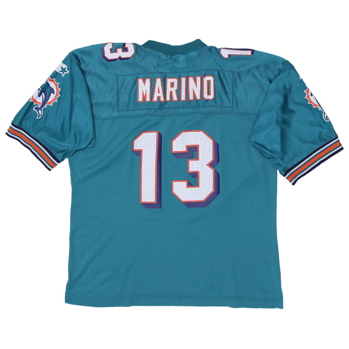 Vintage Starter Miami Dolphins Marino # 13 Football Jersey Size XL, Boys Youth - Fashion Rerun Vintage Migration_Jersey