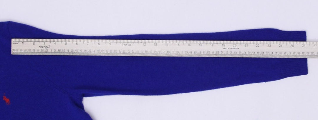 Vintage Polo By Ralph Lauren 100% Lambs Wool V-Neck Sweater