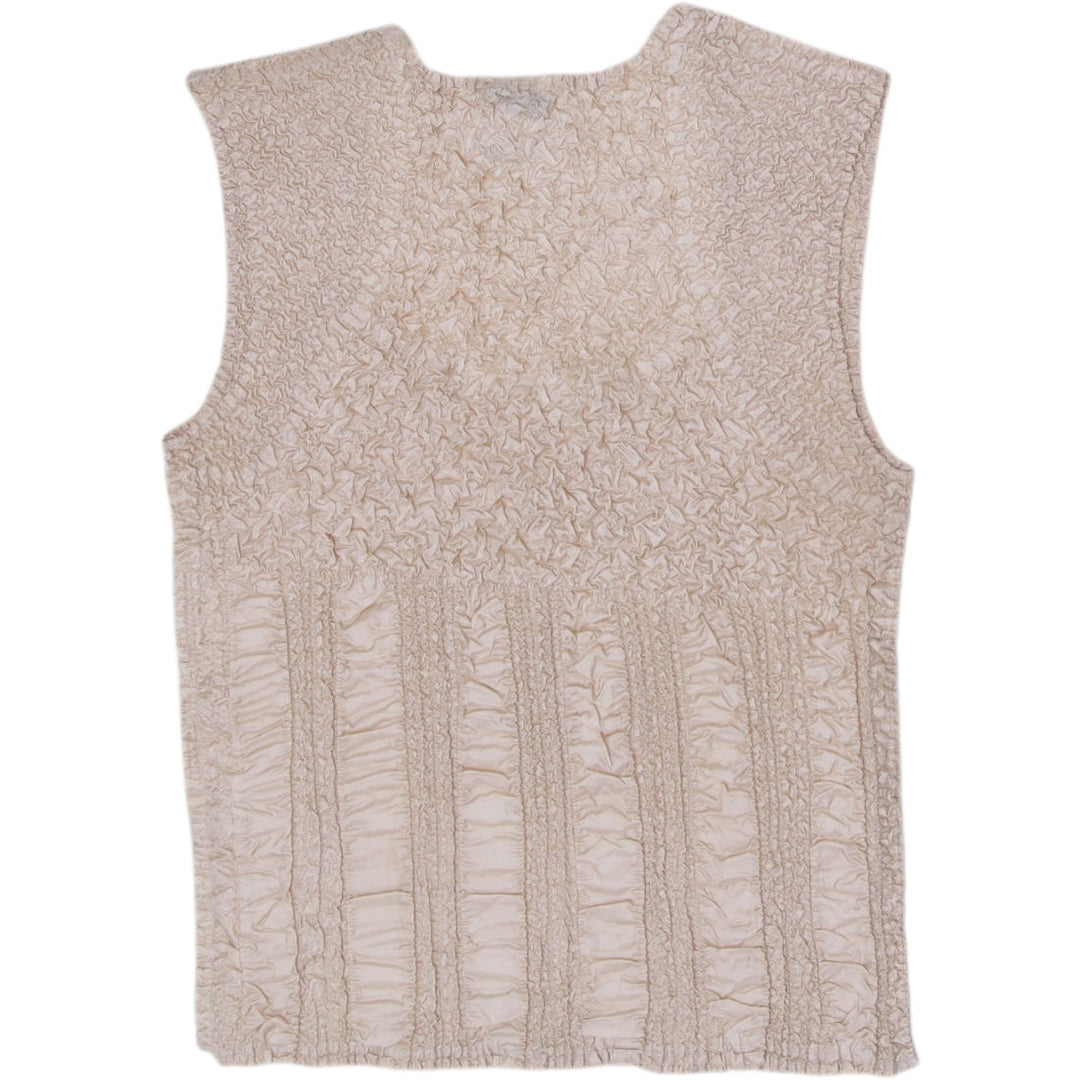 Y2K Ladies Nicola Nicola Crinkle Textured Sleeveless Tank Top Size S