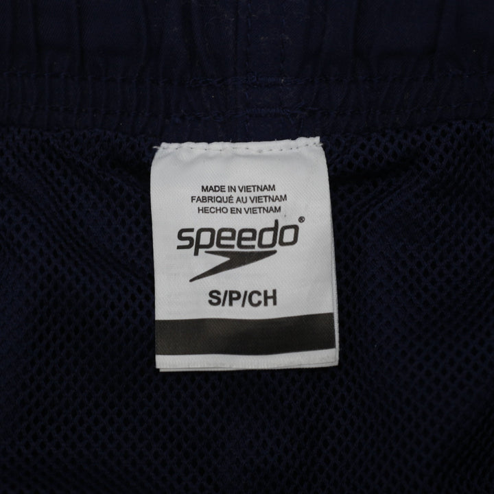 Mens Speedo Navy Blue Swim Trunks Board Shorts Mesh Lining Size S