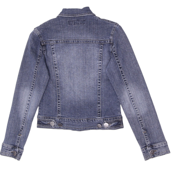 Y2K Ladies SB Denim Suzy Blue Washed Trucker Jacket Size 3/4