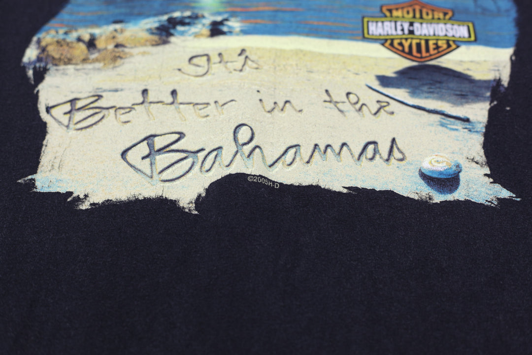 Vintage Harley Davidson Bahamas T-Shirt Black L