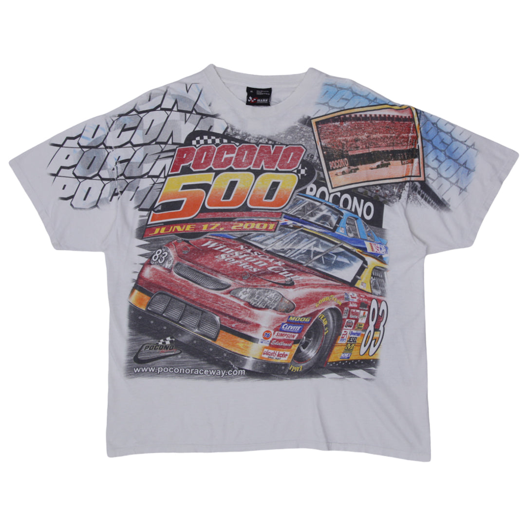 Vintage Pocono 500 Pocono Racing AOP T-Shirt Chase Authentics XL - Fashion Rerun Vintage Migration_T-Shirt