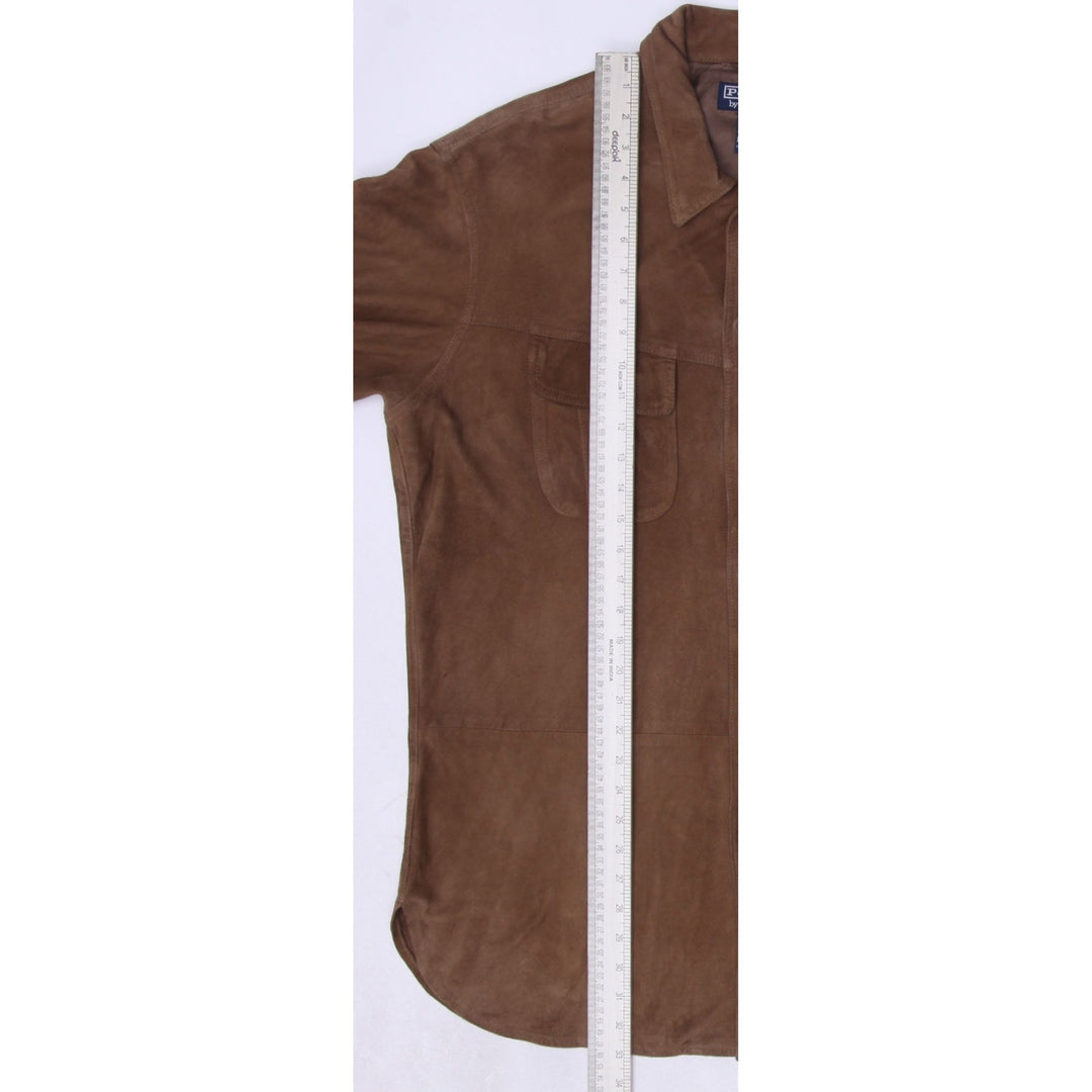 Vintage Mens Polo Ralph Lauren Suede Short Sleeve Shirt Size XL | Migration_Shirts - View 7 | Fashion Rerun