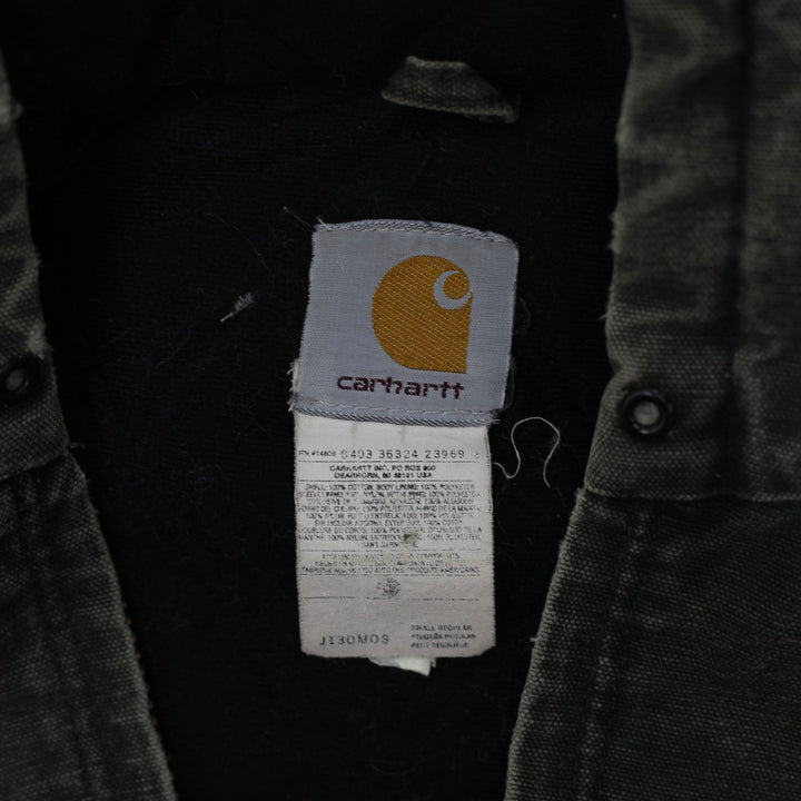 Vintage Carhartt J130 MOS Quilted Hooded Duck Jacket Size S | Migration_Jackets WW Collection - Back View | Fashion Rerun