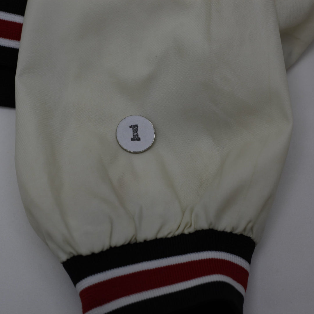 Vintage 90s Reebok NBA Chicago Bulls 1/4 Zip Nylon Windbreaker Jacket Size M