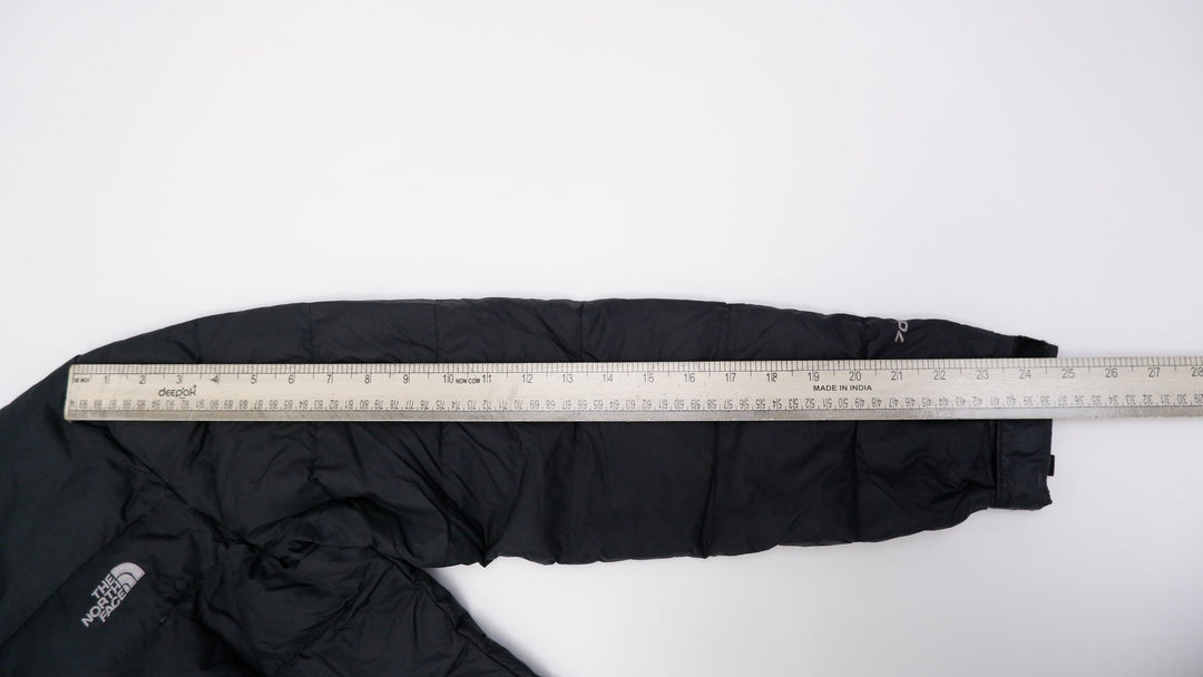 Ladies The North Face Puffer 700 Fill Black Zip Jacket