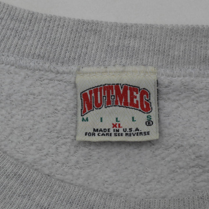 Vintage 1994 Nutmeg Mills Los Angeles Raiders Crewneck Sweatshirt Size XL Made In USA - Fashion Rerun Vintage Migration_Sweaters