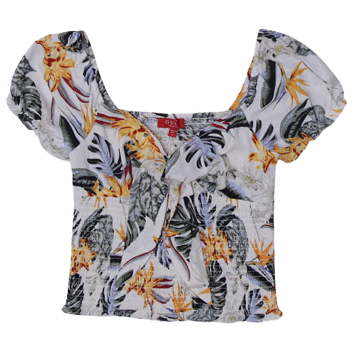 Ladies Guess Off Shoulder Floral Top