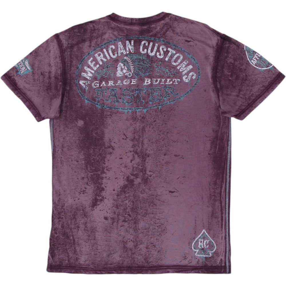 Y2K Mens Affliction Motorcycle Style Graphic T-Shirt Size XL | Migration_T-Shirts - Side View | Fashion Rerun