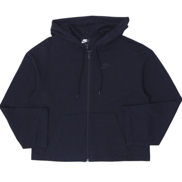 Ladies Embroidered Nike Logo Full Zip Pullover Hoodie