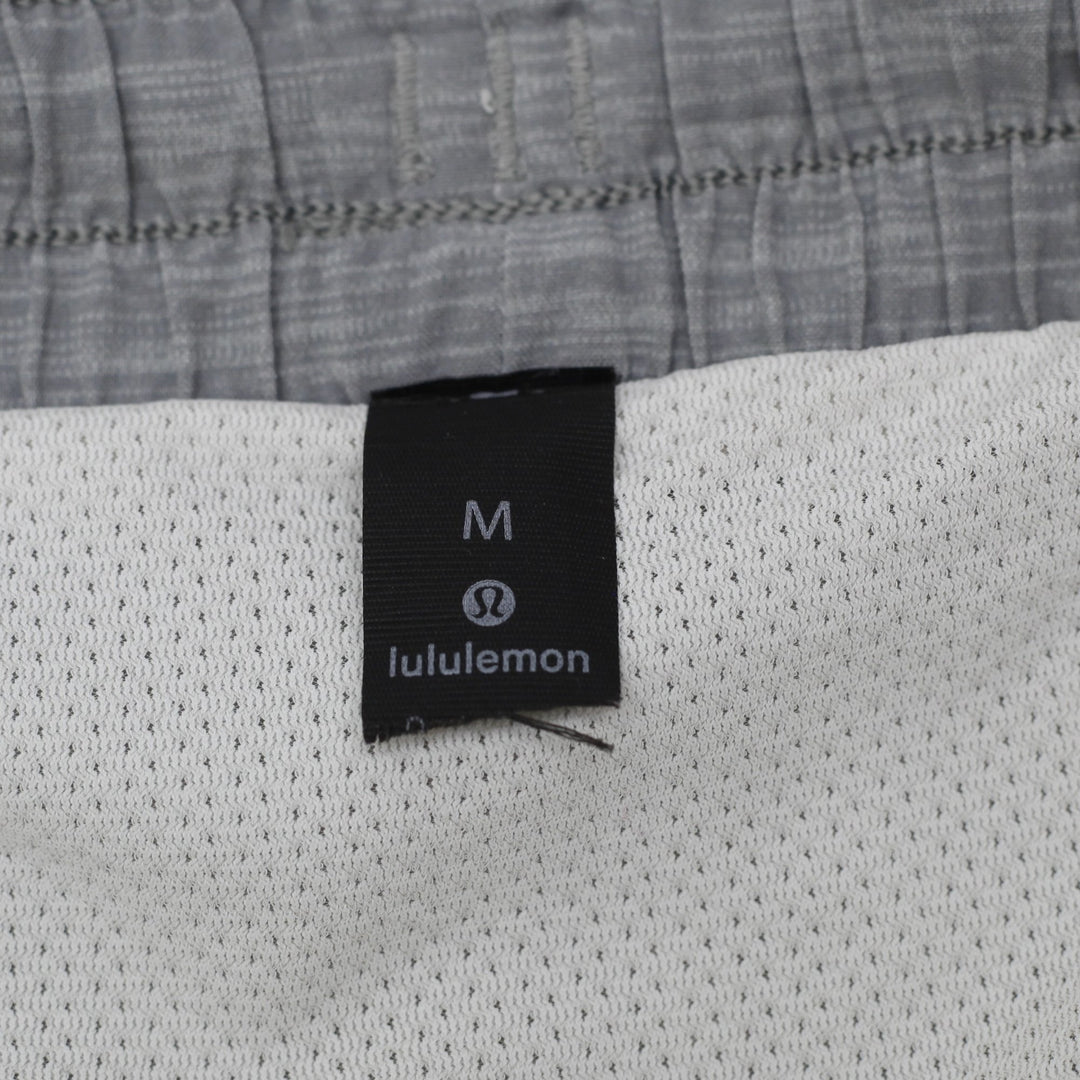Mens Lululemon Lined Athletic Shorts Heather Grey Running Shorts Size M
