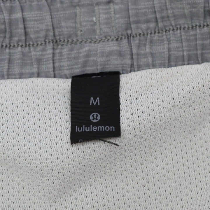 Mens Lululemon Lined Athletic Shorts Heather Grey Running Shorts Size M