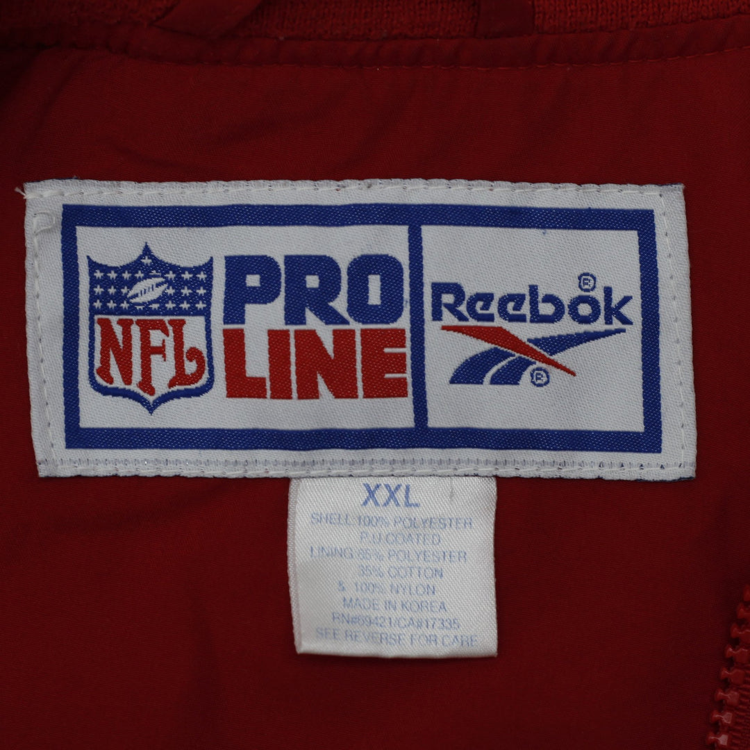 Vintage Reebok Kansas City Chiefs Sideline Quarter Zip Jacket XXL | Migration_Jackets - Back View | Fashion Rerun