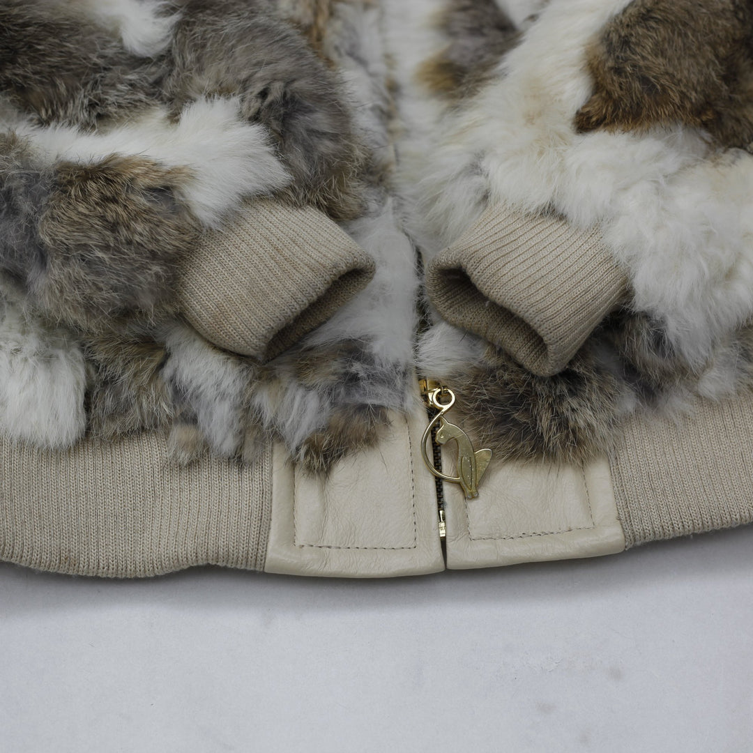 Vintage Baby Phat by Kimora Lee Simmons. Genuine Rabbit Fur Bomber Luxury Streetwear Jacket | Migration_Fur A | Fashion Rerun