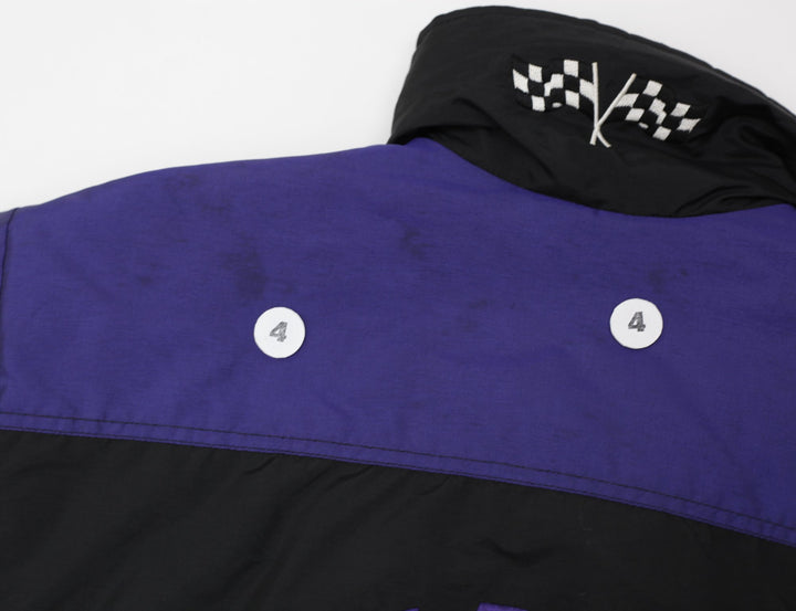 Vintage Mac Tools Racing Purple Black Zip Up Jacket Medium