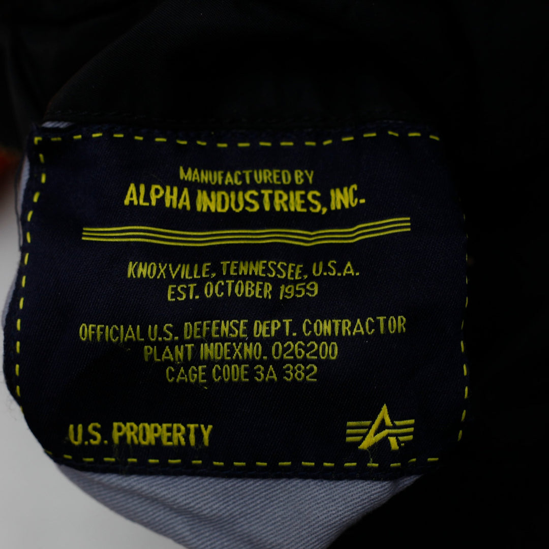 Vintage Mens Alpha Industries MA-1 Bomber Jacket Black Orange Reversible S | Migration_Jackets - Alternate Vi | Fashion Rerun