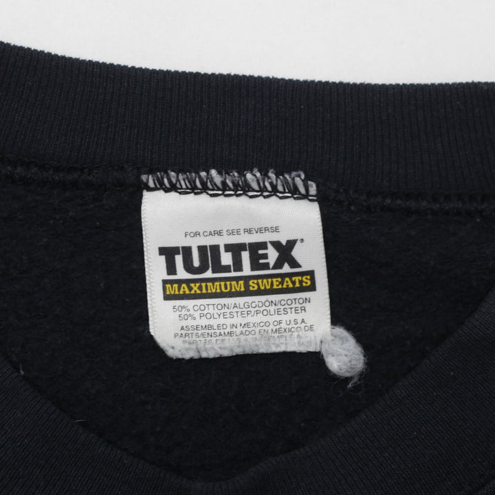 90s Vintage Tultex New World Order Is In The House Sweatshirt Black - Fashion Rerun Vintage Migration_Sweaters