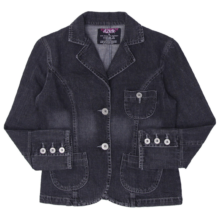 Y2K Ladies Azur Denim Jacket - Fashion Rerun Vintage Migration_Jacket