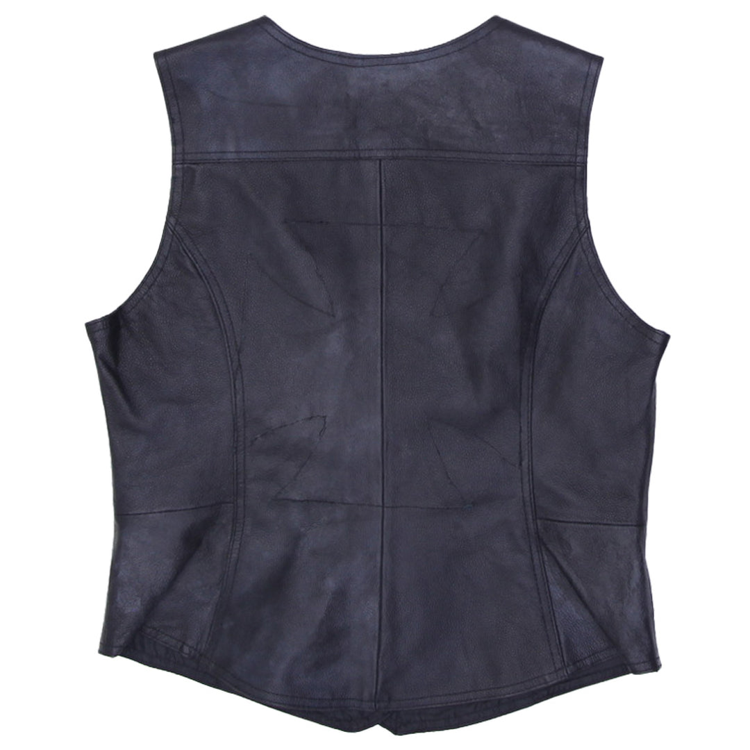 Ladies Harley Davidson Embroidered Leather Vest