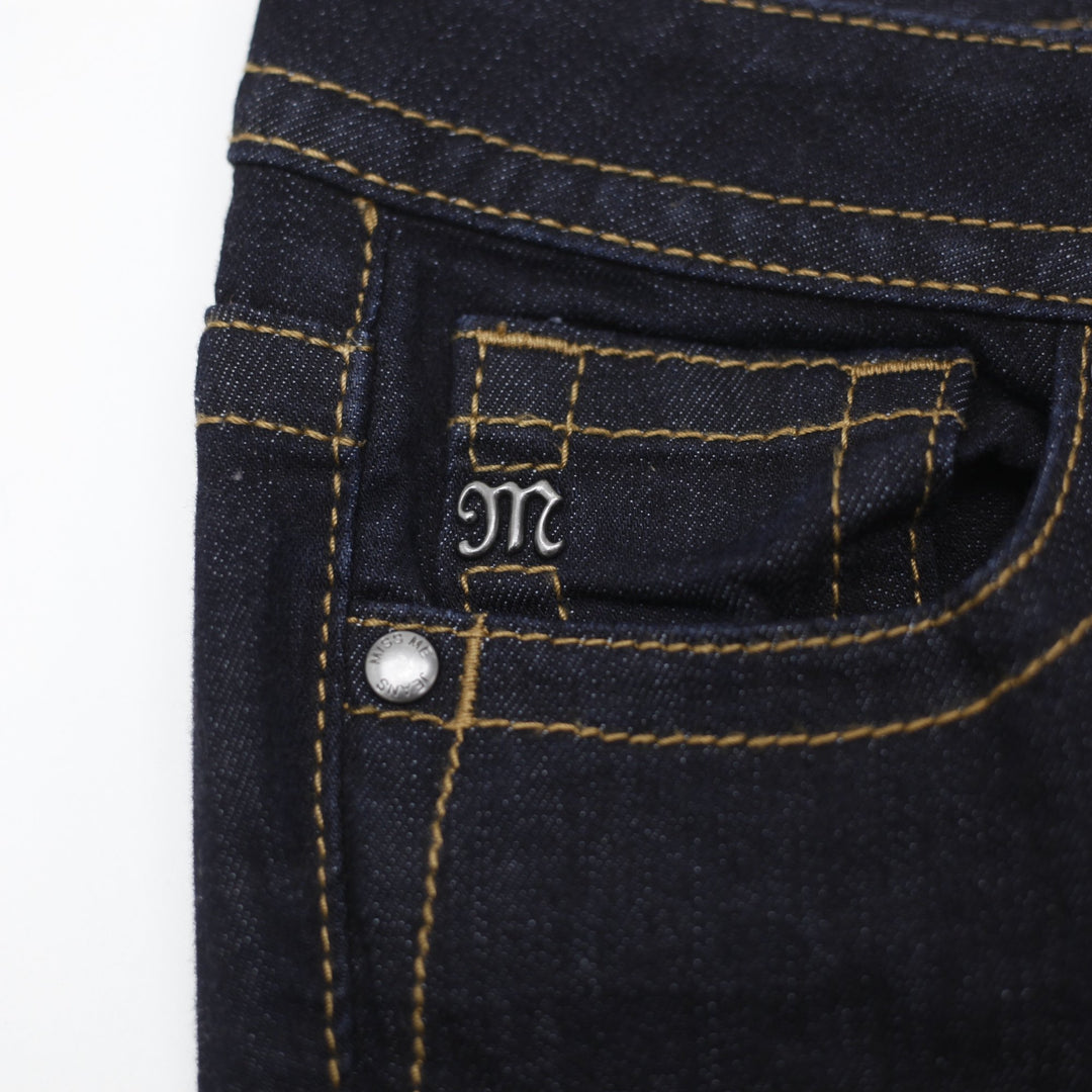Y2K Ladies Miss Me Mid-Rise Bootcut Denim Jeans Size 28