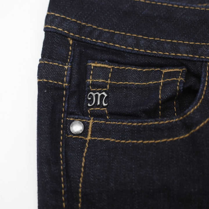 Y2K Ladies Miss Me Mid-Rise Bootcut Denim Jeans Size 28