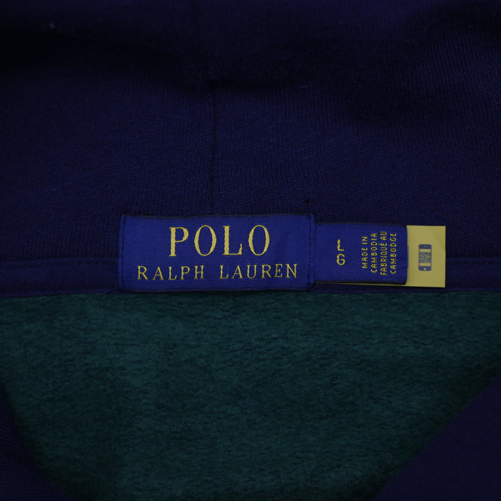Mens Polo Ralph Lauren Rainbow Striped Pullover Hoodie Size L