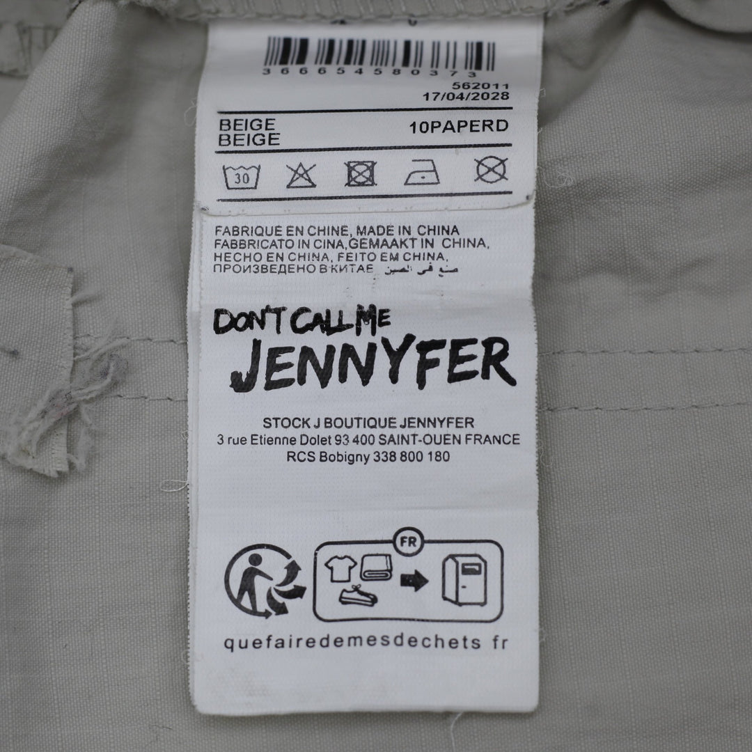 Y2K Ladies Don't Call Me Jennyfer Wide Leg Parachute Cargo Pants
