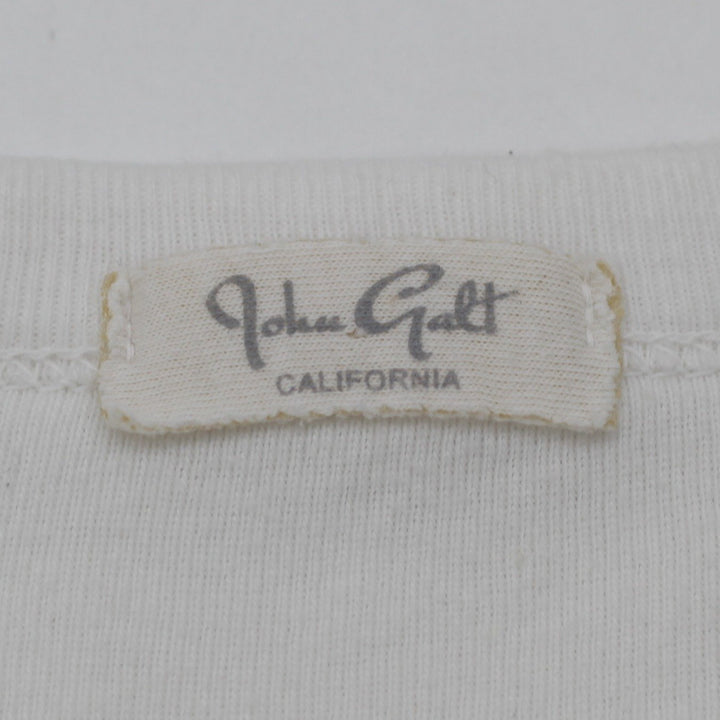 Y2K Ladies John Galt T-Shirt White NYC Graphic Tee